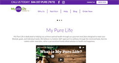 Desktop Screenshot of mypurelife.com